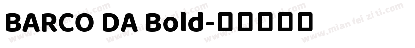 BARCO DA Bold字体转换